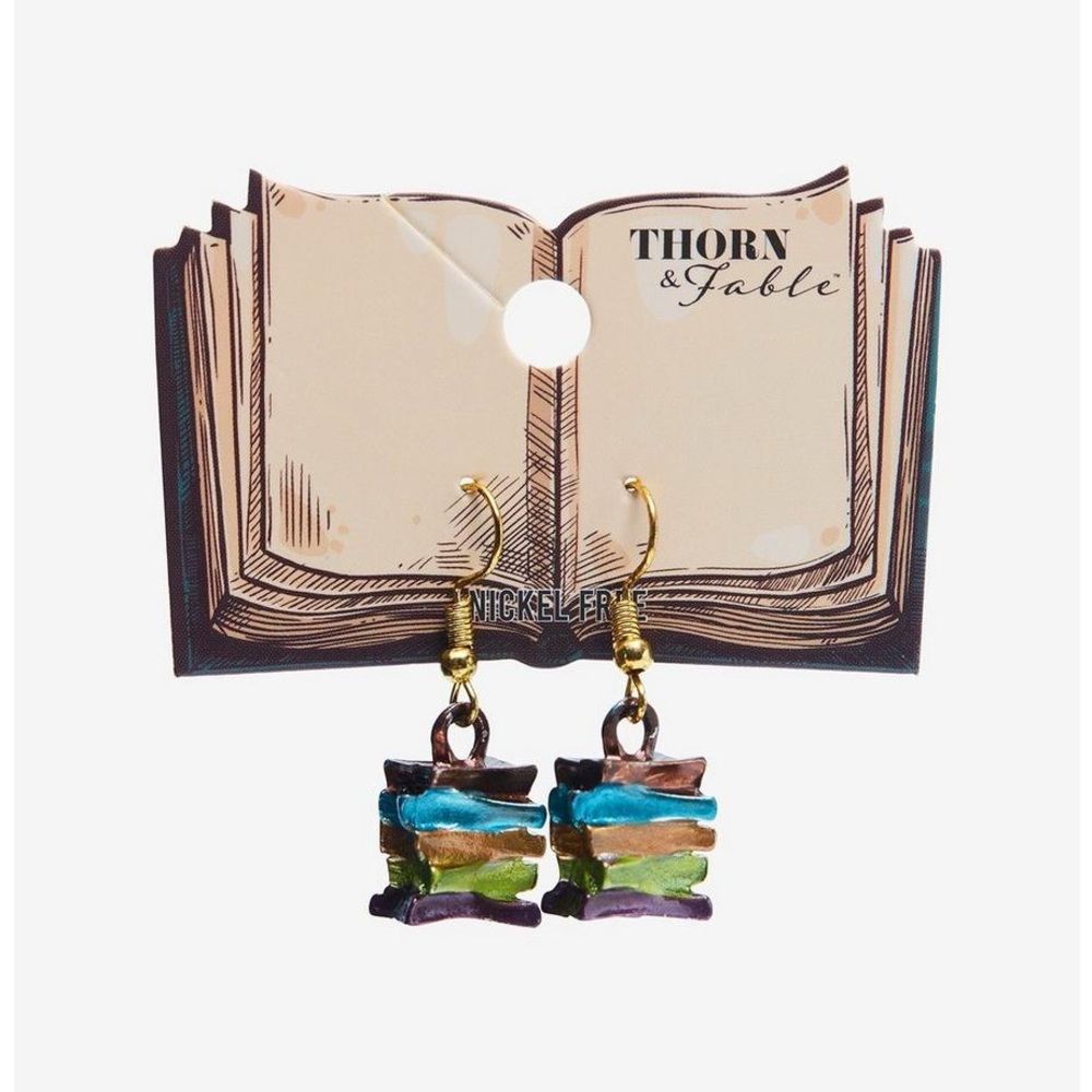 ⚜️Thorn and Fable Stacked Books Earrings! NWT!